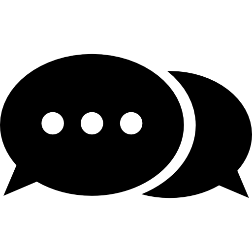 Chat bubbles with ellipsis